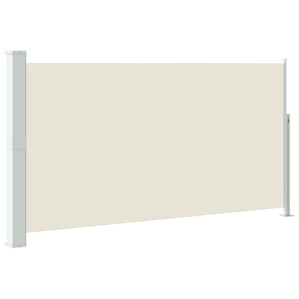 vidaXL sidemarkise til terrasse 160x300 cm cremefarvet