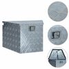 vidaXL aluminiumskasse 737/381 x 410 x 460 cm s&oslash;lvfarvet