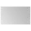 vidaXL LED badev&aelig;relsesspejl Transparent 50 x 30 cm h&aelig;rdet glas