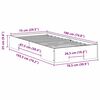 vidaXL Gulv seng ramme Brun 75 x 190 cm Massivt fyrretræ