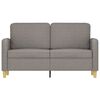 vidaXL 2-personers sofa 120 cm stof gr&aring;brun