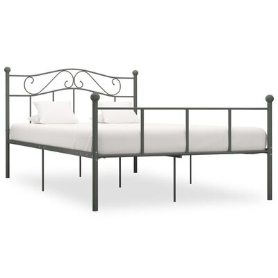 vidaXL sengestel 120x200 cm metal grå