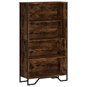 vidaXL bogreol 80x31x137,5 cm konstrueret tr&aelig; r&oslash;get egetr&aelig;sfarve