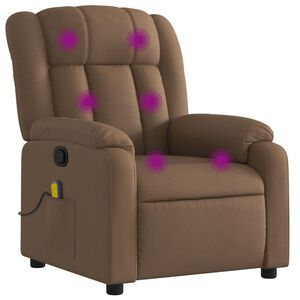 vidaXL massagestol stof brun