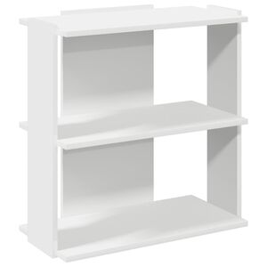 vidaXL bogreol med 3 hylder 60x30x60 cm konstrueret tr&aelig; hvid