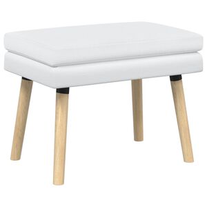 vidaXL Dobbeltlagret b&aelig;nk Hvid 60 x 40 x 46 cm Stof