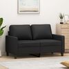 vidaXL 2-personers sofa 120 cm kunstl&aelig;der sort