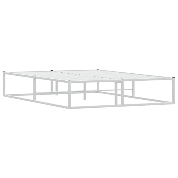 vidaXL sengeramme uden madras 140x200 cm metal hvid