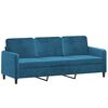 vidaXL 3-personers sofa 180 cm velour bl&aring;