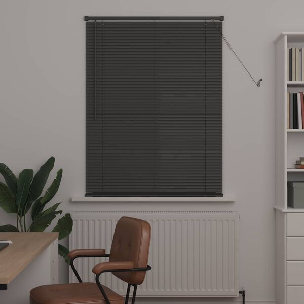 vidaXL Persienner Indstillelig S&oslash;lvgr&aring; 150 x 80 cm PVC