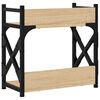 vidaXL printerstativ 40x20x40 cm 2 hylder konstrueret træ sonoma-eg