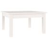 vidaXL sofabord 55x55x30 cm massivt fyrretr&aelig; hvid