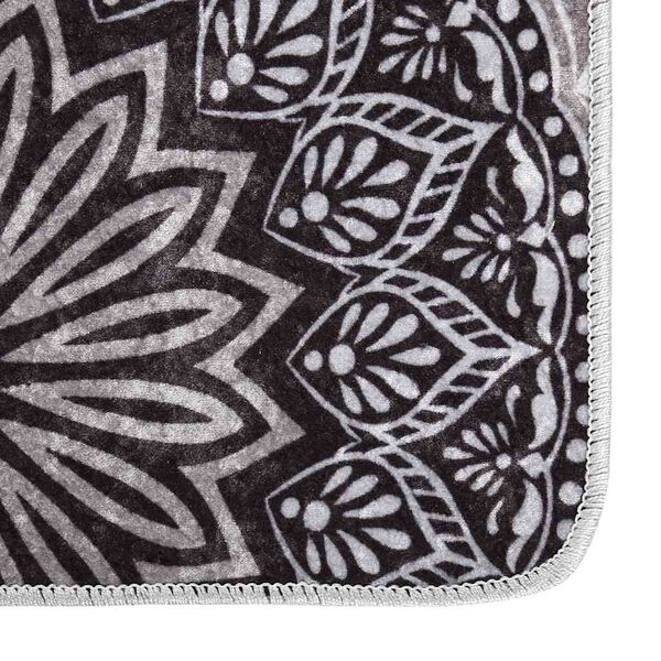 vidaXL gulvtæppe 120x180 cm skridsikkert og vaskbart flerfarvet