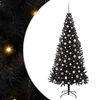 vidaXL Juletr&aelig; Sort 240 cm PVC