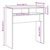 vidaXL konsolbord 78x30x80 cm konstrueret træ kunsteg