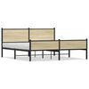 vidaXL sengeramme uden madras 183x213 cm metal sonoma-eg