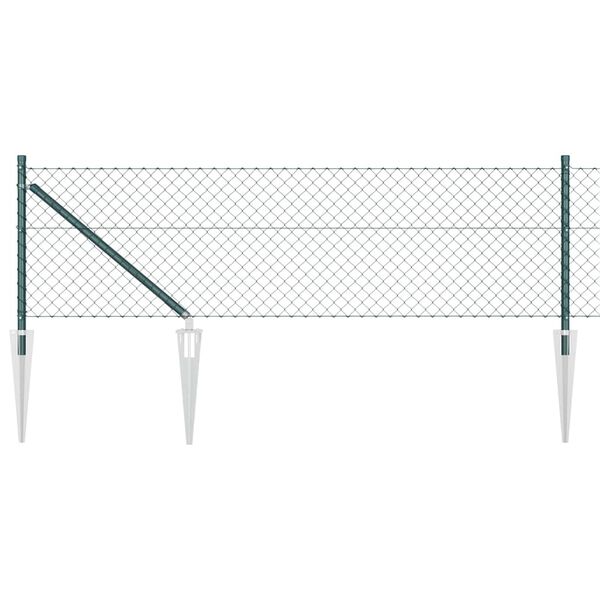 vidaXL Hegnsp&aelig;l Gr&oslash;n 25 x 0,4 m (60 x 60 mm gitter) St&aring;l og PVC