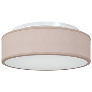 vidaXL Loftlampe med spotlights Gr&aring;brun 38 x 38 x 13,5 cm Stof