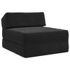 vidaXL Samlebar Sofa Seng Sort 60 x 70 x 41 cm Stof