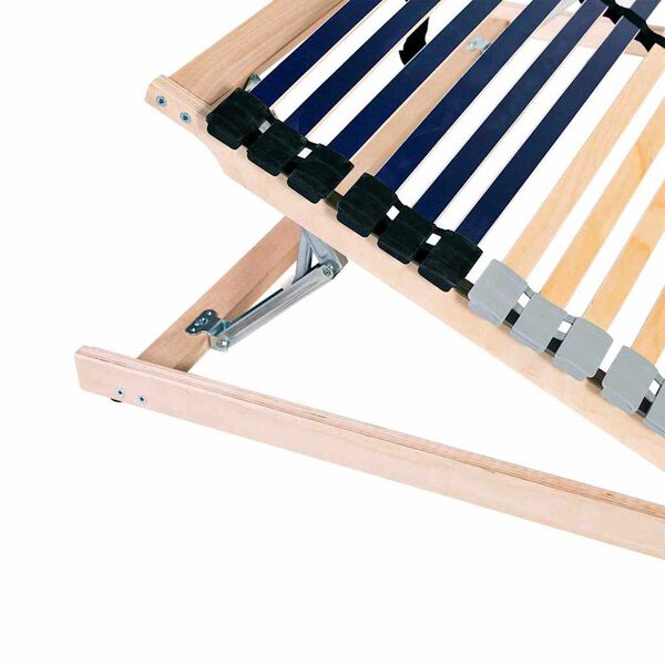 vidaXL Lamelbund Brun 80 x 190 cm Solid b&oslash;g