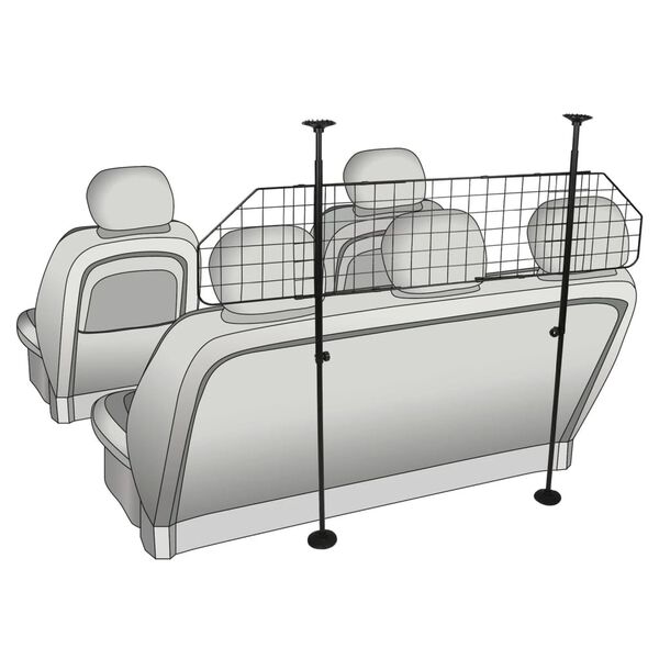 FLAMINGO hundegitter til bil Hula justerbart