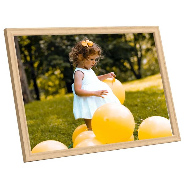 vidaXL billedrammer 5 stk. til v&aelig;g eller bord 70x90 cm lys eg