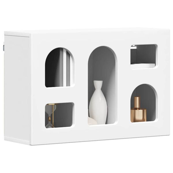 vidaXL H&aelig;ngeskab med hylde Hvid 60 x 20 x 40 cm Konstrueret tr&aelig;