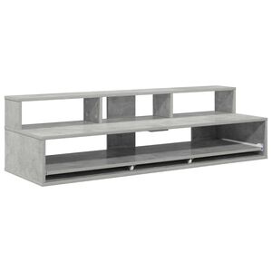 vidaXL Studiobord Betongr&aring; 152 x 42,5 x 36 cm Konstrueret tr&aelig;