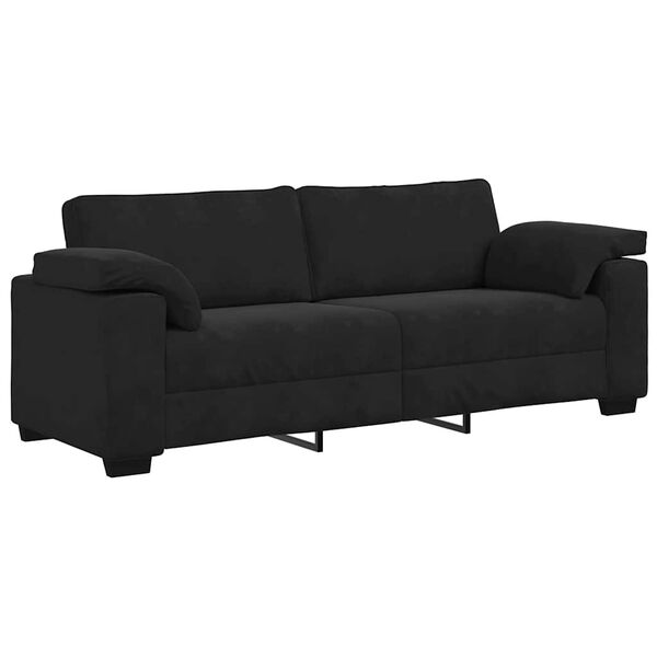 vidaXL 3-personers sofa 178 cm velour sort