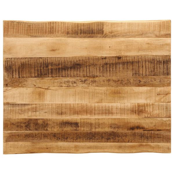 vidaXL bordplade 100x80x3,8 cm naturlig kant massivt ru mangotr&aelig;