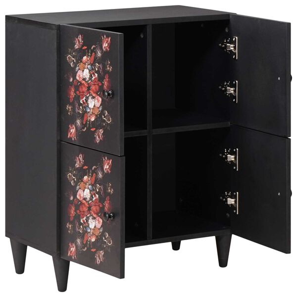 vidaXL Opbevaringsskabe Flerfarvet 60 x 33,5 x 75 cm Massivt mangotræ