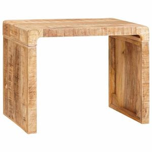 vidaXL Endebord Brun 60 x 35 x 46 cm Massivt mangotr&aelig;