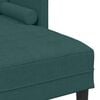 vidaXL Sofa S&aelig;t med pude 2 pcs M&oslash;rkegr&oslash;n Polyester