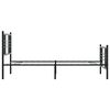 vidaXL sengeramme med sengegavl og fodg&aelig;rde 107x203 cm metal sort