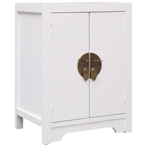vidaXL sengebord 38 x 28 x 52 cm kejsertr&aelig; hvid