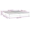 vidaXL Boxspring sengeramme 160x200 cm kunstlæder hvid