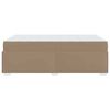vidaXL Sengestel med madras Cappuccino 120 x 200 cm Stof