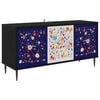 vidaXL TV-skab MAINZ 102 x 33 x 51 cm Sort eg Konstrueret tr&aelig;