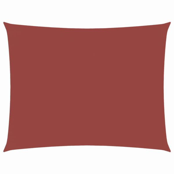 vidaXL solsejl Oxfordstof rektangul&aelig;r 4 x 6 m terracotta