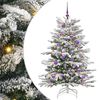 vidaXL Kunstigt Hinged Juletr&aelig; Hvid 150 cm PE og PVC