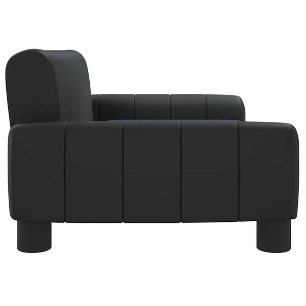 vidaXL sofa til b&oslash;rn 70x45x30 cm kunstl&aelig;der sort
