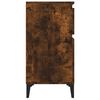 vidaXL sengeborde 2 stk. 40x35x70 cm røget egetræsfarve