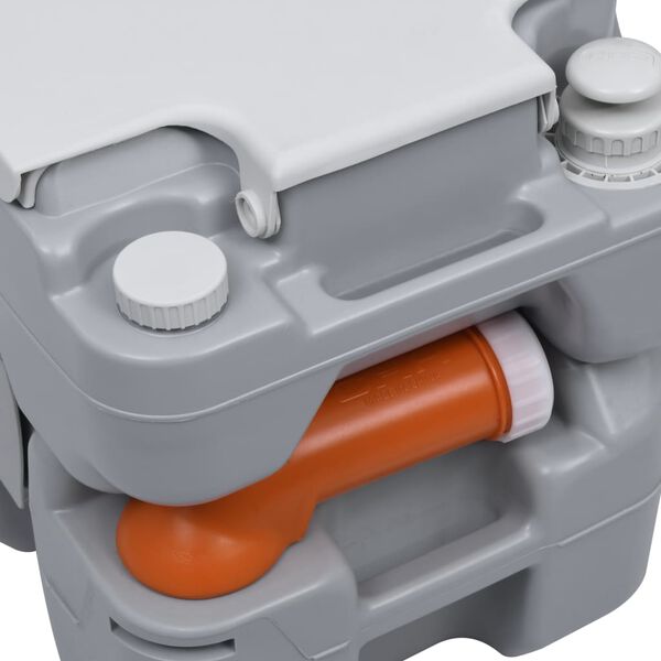 vidaXL transportabelt campingtoilet og vandbeholder