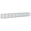 vidaXL gabionkurv med cover 900x100x100 cm galvaniseret jern