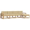 vidaXL Udend&oslash;rs sofagruppe 4 stk. Hvid og Beige Polyester