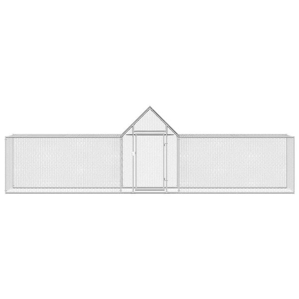 vidaXL h&oslash;nseg&aring;rd5x1x1,5 m galvaniseret st&aring;l