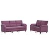 vidaXL Sofa S&aelig;t 2 pcs Lilla Fl&oslash;jl
