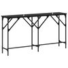 vidaXL Konsolbord Sort eg 140 x 29 x 75 cm Konstrueret tr&aelig;