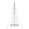 vidaXL LED juletr&aelig; Flerfarvet 399 cm Metal