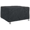 vidaXL M&oslash;belbetr&aelig;k Ensfarvet Sort 150 x 150 x 75 cm 600D